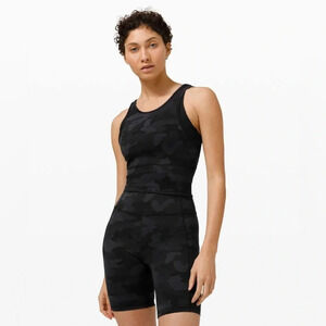 Lululemon Power Pivot Tank *Everlux Heritage  365 Camo Deep Coal Multi | Size S